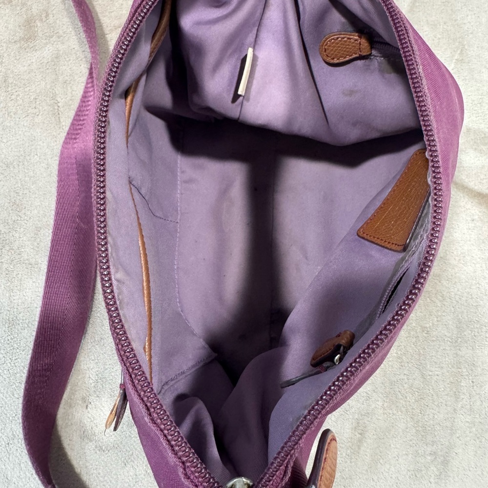 Coach Sawyer Plum Crossbody Bag - Picture 8 of 11